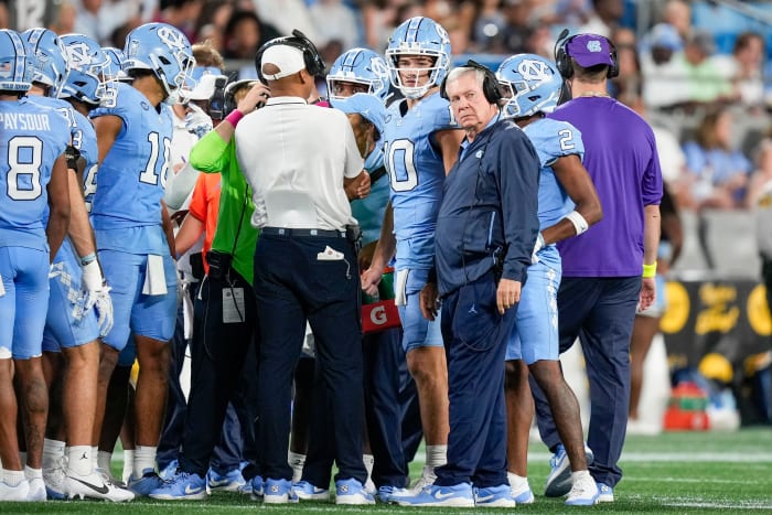 UNC football versus South Carolina